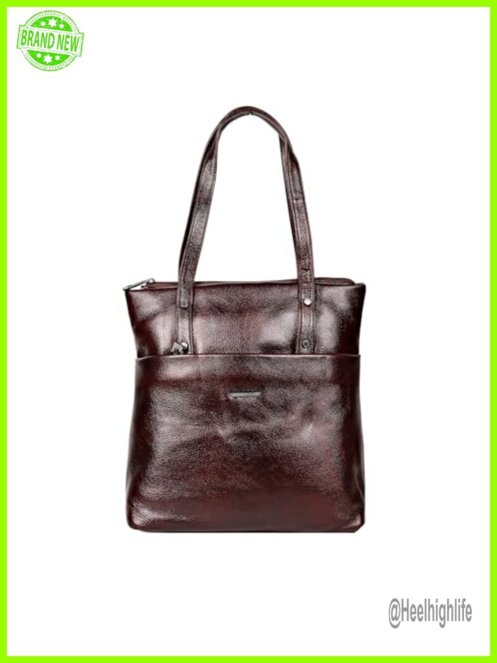 Vintage Top Handle Hobo Bag Full Grain Leather Satchel Shoulder Bag Work Office